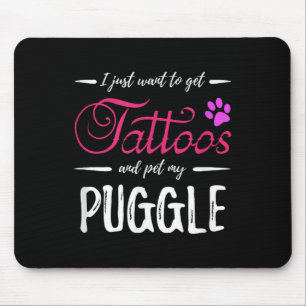 Alfombrilla De Ratón Perro malabarista amante Tattoo Shirt Divertido pe