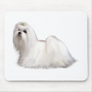 Alfombrilla De Ratón Perro maltés