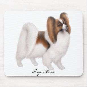 Alfombrilla De Ratón Perro Mousepad de Papillon