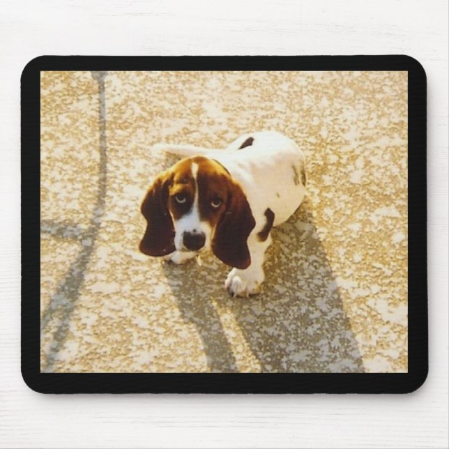 Alfombrilla De Ratón Perro Mousepad del Bassett (Frente)