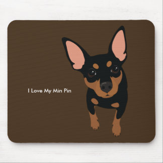 Alfombrilla De Ratón Perro Mousepad (moreno negro) miniatura del