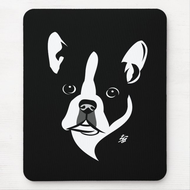 Alfombrilla De Ratón Perro Mousepads de Boston Terrier (Frente)