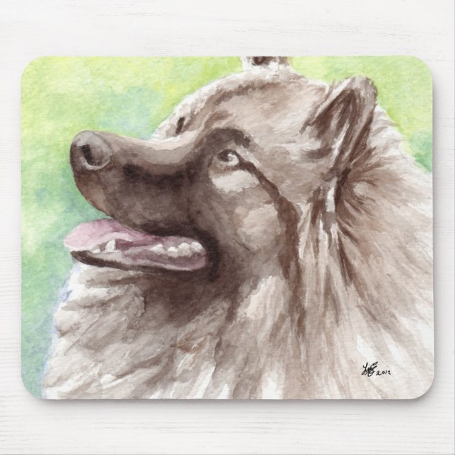 Alfombrilla De Ratón Perro Mousepads del Keeshond (Frente)