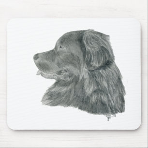 Alfombrilla De Ratón perro negro de Terranova