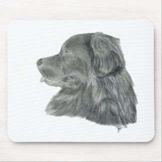 Alfombrilla De Ratón perro negro de Terranova