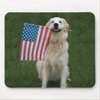 Alfombrilla De Ratón Perro patriótico