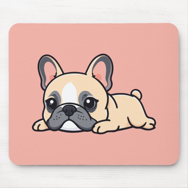 Alfombrilla De Ratón Perro pug (Frente)
