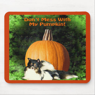 Alfombrilla De Ratón Perro que protege la calabaza grande