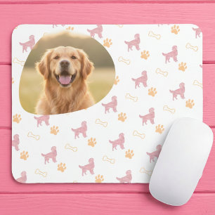 Alfombrilla De Ratón Perro Retriever Dorado Foto Personalizada - Rosa P