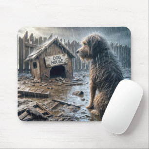 Alfombrilla De Ratón Perro Scruffy Mirando A Su Cosa