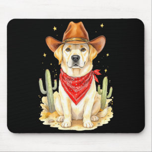 Alfombrilla De Ratón Perro vaquero Labrador Retriever Western Llabrador