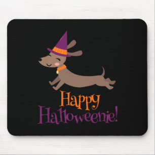 Alfombrilla De Ratón Perro Vienés Halloween Esqueleto Amante Dachshund