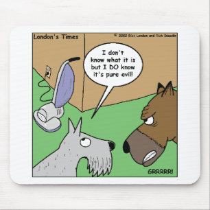 Alfombrilla De Ratón Perro vs. limpiador de vacío regalos divertidos y 