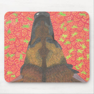 Alfombrilla De Ratón Perro y fresa