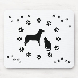 Alfombrilla De Ratón Perro y gato Mousepad