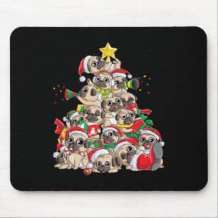 Alfombrilla De Ratón Perros adorables Navidades felices Perros gracioso