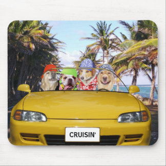 Alfombrilla De Ratón Perros divertidos Cruisin