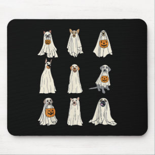 Alfombrilla De Ratón Perros Fantasma Perros Cutáneos Vestidos Como Fant