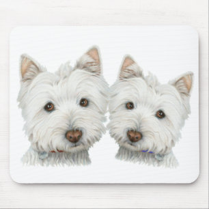 Alfombrilla De Ratón Perros lindos de Westie