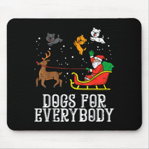 Alfombrilla De Ratón Perros para todos Santa divertido Navidad Xmas
