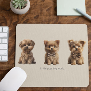 Alfombrilla De Ratón "Perros pequeños más curtidos 🐶
