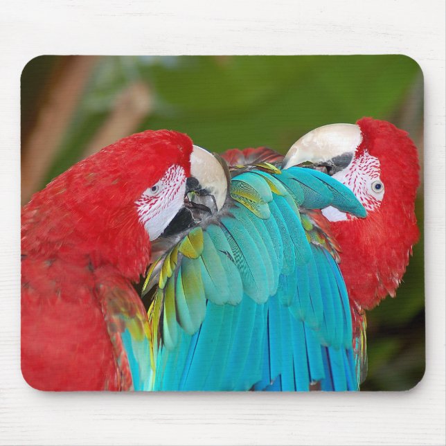 Alfombrilla De Ratón Perros rojos y azules imprimen mousepad (Frente)