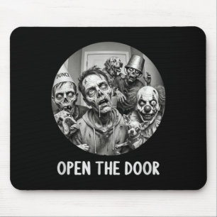 Alfombrilla De Ratón Perros Zombie Abren La Puerta Divertidos Perros De