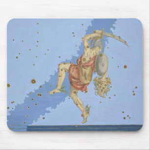 Alfombrilla De Ratón Perseus con el jefe de la medusa, de 'Uranometria