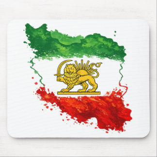 Alfombrilla De Ratón Persian Lion & Sun Mouse Pad | Iran Map Desk Mat |