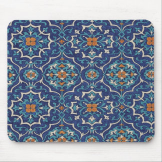 Alfombrilla De Ratón Persian Tile Pattern Mouse Pad – Elegant Blue Geom