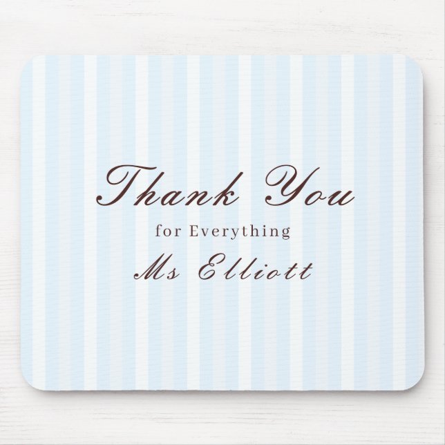 Alfombrilla De Ratón Personalised Thank You Teacher Mouse Pad Bluebell (Frente)