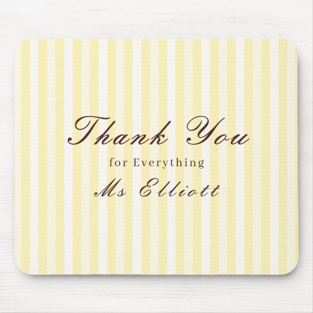 Alfombrilla De Ratón Personalised Thank You Teacher Mouse Pad Buttercup (Frente)