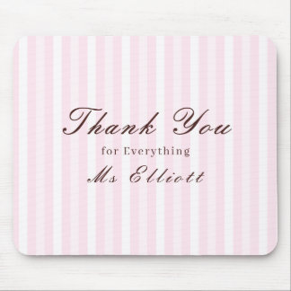 Alfombrilla De Ratón Personalised Thank You Teacher Mouse Pad Pink Mist