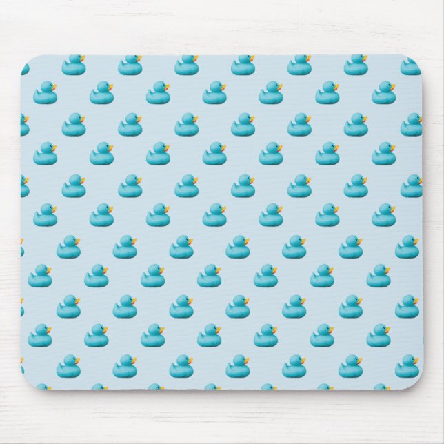 Alfombrilla De Ratón Personalizable Blue Rubber Ducks por almacenista (Frente)