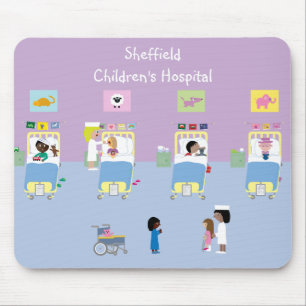 Alfombrilla De Ratón Personalizable de la sala del hospital de niños