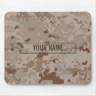Alfombrilla De Ratón Personalizable del camuflaje del desierto de