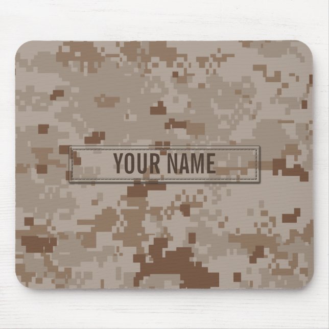 Alfombrilla De Ratón Personalizable del camuflaje del desierto de (Frente)