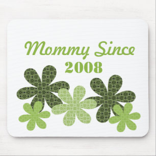 Alfombrilla De Ratón Personalizable Flower Mami desde Mousepad, verde