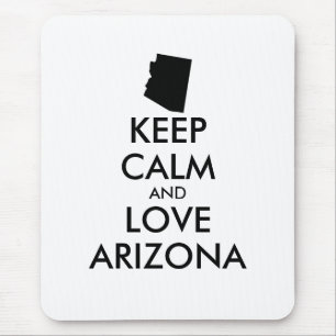 ALFOMBRILLA DE RATÓN PERSONALIZABLE MANTENGA CALMA Y AME A ARIZONA