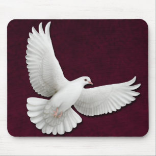 Alfombrilla De Ratón Personalizable Mousepad de la paloma del blanco
