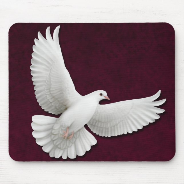 Alfombrilla De Ratón Personalizable Mousepad de la paloma del blanco (Frente)