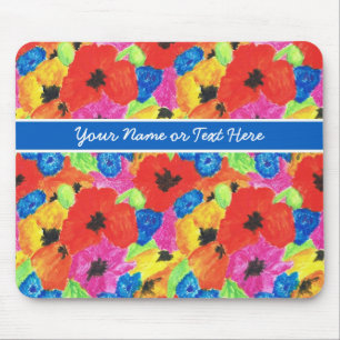 Alfombrilla De Ratón Personalizable Poppies y Cornflowers Mousepad