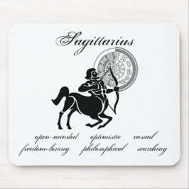 Alfombrilla De Ratón Personalizable Sagittarius rasgos zodiaco al estil