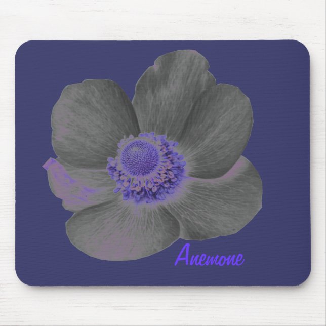 Alfombrilla De Ratón Personalizable Sueños Oscuros Flor Anémona Mousepa (Frente)