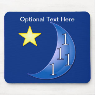 Alfombrilla De Ratón Personalizable una vez en una luna azul