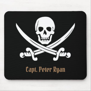 Alfombrilla De Ratón Personalización de Guay Pirate Rótulo Mouse Pad