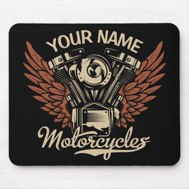 Alfombrilla De Ratón Personalización de motocicletas motocicletas Autom (Frente)