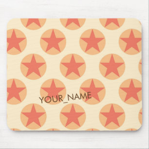 Alfombrilla De Ratón Personalización del patrón de estrellas rojas por