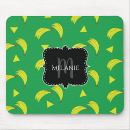 Alfombrilla de ratón personalizada Bananas geométr