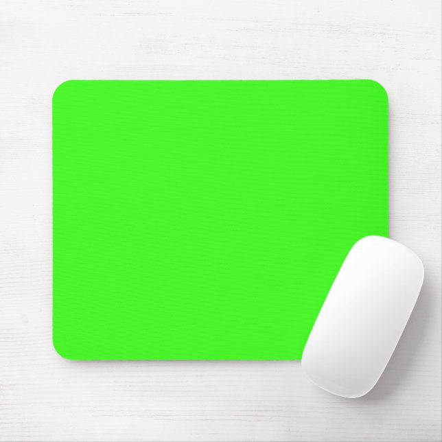 Alfombrilla de ratón personalizada de color verde  (Con ratón)